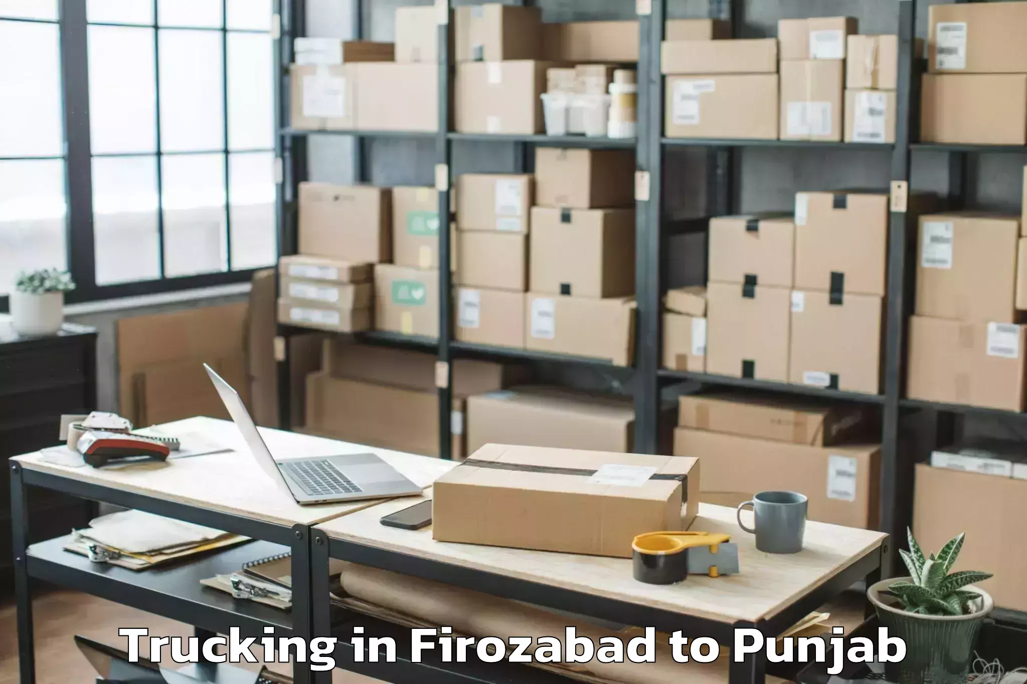 Top Firozabad to Dasua Trucking Available